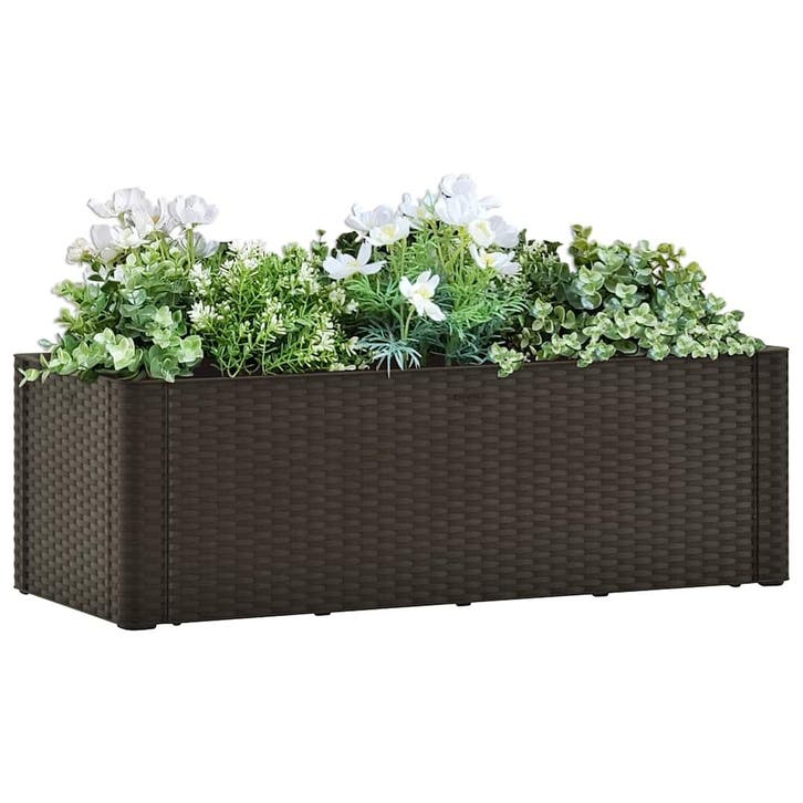 vidaXL Plantenbak hoog met zelfbewateringssysteem 100x43x33, Jardin & Terrasse, Pots de fleurs, Envoi