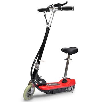 vidaXL Step elektrisch met zitje 120 W rood, Fietsen en Brommers, Verzenden, Nieuw