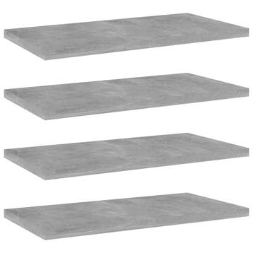 vidaXL Wandschappen 4 st 40x20x1,5 cm bewerkt hout, Verzenden