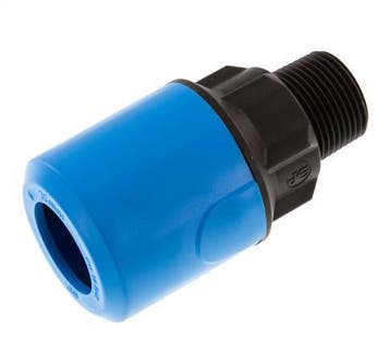 raccord enfichable 32mm x R1 avec filetage mâle POM/PA NBR, Verzenden
