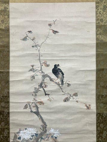 Zeer mooi schilderij Laat in de herfst, gesigneerd -