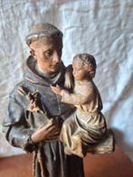 Statuette, SantAntonio con bambino - 31 cm - Plâtre
