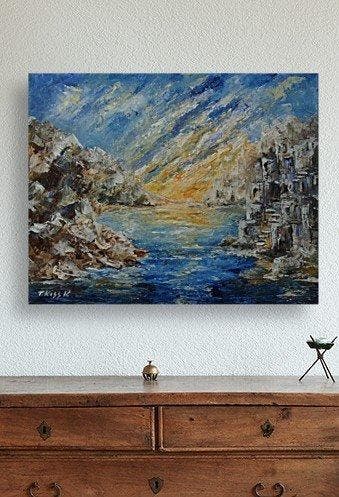 Europese school (XX) - Somewhere in the south, Antiek en Kunst, Kunst | Schilderijen | Klassiek