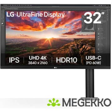 LG UltraFine 32UN880K 32  Ultra HD IPS Ergo Monitor, Verzenden, Nieuw