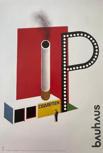 Herbert Bayer - Bauhaus Kiosk-Serie – „Zigarettenkiosk“ &