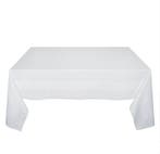 Tafelkleed Wit 160x165cm Met Ingeweven Satijnband - Treb Cla, Verzenden, Nieuw, Overige kleuren, Tafelkleed of Tafelzeil