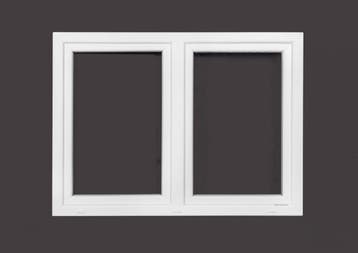 PVC raam draaikiep-draaikiep b150xh110 cm Wit, Ophalen of Verzenden, Gevelraam of Ruit