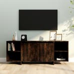 vidaXL Tv-meubel 130x35x50 cm bewerkt hout gerookt, Verzenden, Nieuw
