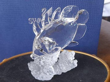 Swarovski - Beeldje - Butterfly Fish -on coral - 162888 -