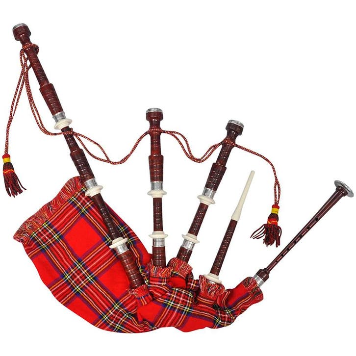 vidaXL Doedelzak Schots Great Highland Royal Stewart Tartan, Muziek en Instrumenten, Overige Muziek en Instrumenten, Nieuw, Verzenden