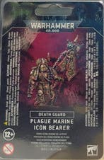 Death Guard Plague Marine Icon Bearer (Warhammer 40.000, Hobby & Loisirs créatifs, Wargaming, Ophalen of Verzenden