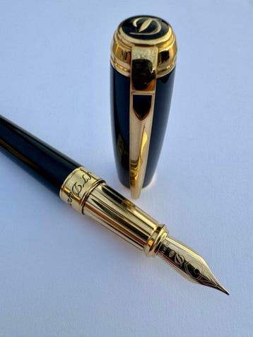 S.T. Dupont - Line D - Black Gold Large - Lacque de Chine -, Nieuw