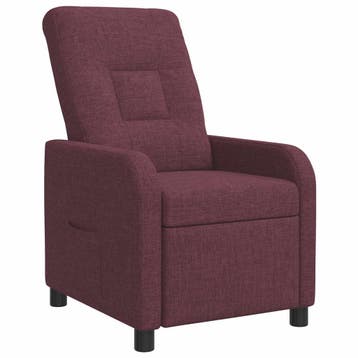 vidaXL Recliner Paars Stof, Huis en Inrichting, Fauteuils, Verzenden, Nieuw