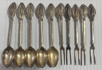 Leukara Silverware / Pano Lefkara - Lepel - Zilver - Cyprus, Antiek en Kunst