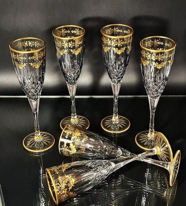 Artemisia - Drinkset (6) - I Merletti - Kristal, Antiek en Kunst, Antiek | Meubels | Tafels