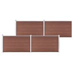 vidaXL Schutting 699x106 cm HKC bruin, Verzenden