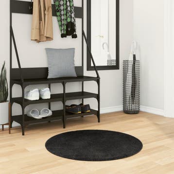 vidaXL Vloerkleed HUARTE laagpolig zacht wasbaar Ø 80 cm, Verzenden, Nieuw