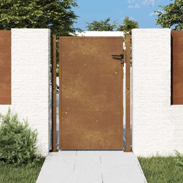 vidaXL Poort 100x125 cm cortenstaal, Verzenden, Nieuw