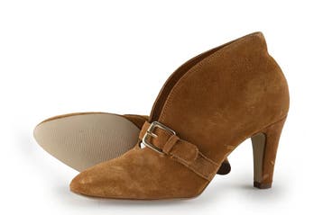 V 1969 Italia Instappers in maat 38 Bruin, Kleding | Dames, Bruin, Verzenden, Instappers, Zo goed als nieuw