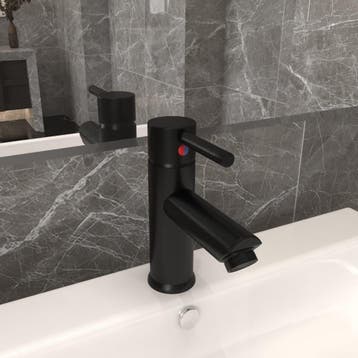 vidaXL Wastafelkraan 130x176 mm zwart, Doe-het-zelf en Bouw, Verzenden, Nieuw