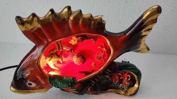 Vallauris - Lampe de table - Faïence - Lampe de table -