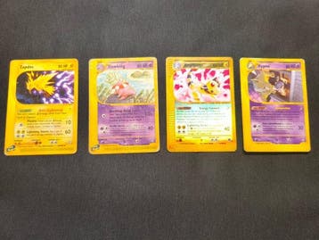 Pokémon - 4 Card - Zapdos, Slowking, Ampharos, Hypno Zapdos, Nieuw