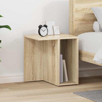 vidaXL Bijzettafel Sonoma Eik 37 x 32 x 40 cm Bewerkt hout, Huis en Inrichting, Verzenden, Nieuw