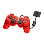 Sony PS2 Controller Dualshock 1 Transparant Red, Ophalen of Verzenden, Zo goed als nieuw