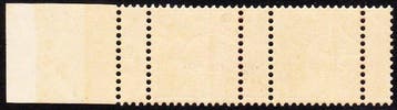Nederland 1899 - 1 cent rood in paar met mistanding en, Gestempeld