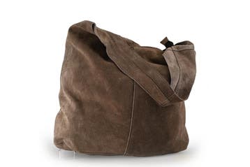 Manfield Schoudertas Bruin, Handtassen en Accessoires, Verzenden, Zo goed als nieuw, Bruin