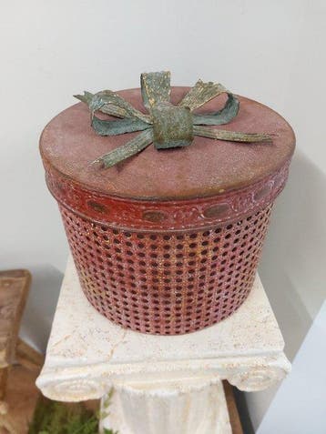 Cercueil - Fer - tambour de boîte à bijoux en fer