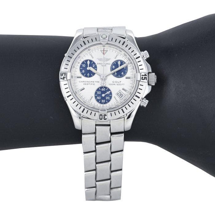 Breitling - Chronocolt Date - Sans prix de réserve - A73350, Handtassen en Accessoires, Horloges | Heren