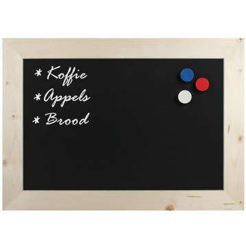 Krijtbord Magnetisch Hout Blank 40x50 cm, Verzenden, Nieuw