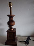 Lampe de bureau - , bois massif patiné - Lampe de haute