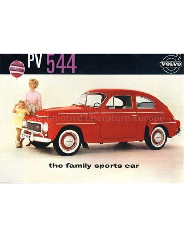 1960 VOLVO PV 544 LEAFLET ENGELS (USA), Nieuw