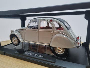 Norev 1:18 - Voiture miniature - Citroen 2CV AZAM Rose Grey