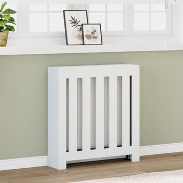 vidaXL Radiatorombouw 78x20x82 cm bewerkt hout wit, Verzenden, Nieuw