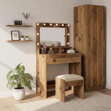 vidaXL Kaptafel Oudhout 75,5 x 41 x 135 cm Bewerkt hout, Verzenden