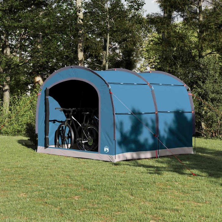 vidaXL Tent Waterdicht Blauw Polyester, Caravans en Kamperen, Tenten, Nieuw, Verzenden