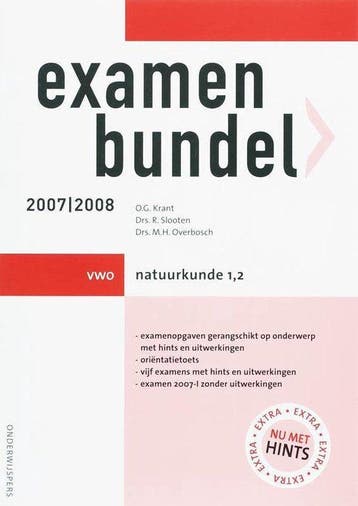 Examenbundel Natuurkunde 1,2 2007/2008 VWO - Krant, Verzenden, Nieuw