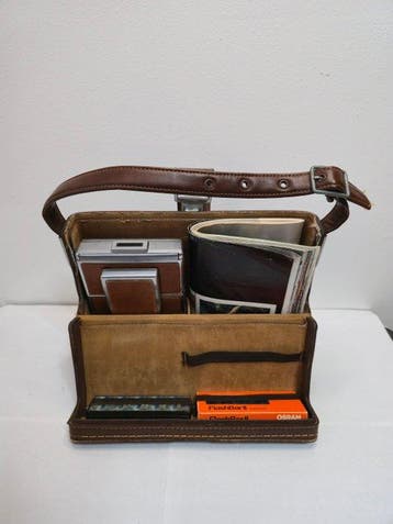 Polaroid Polaroid SX-70 Land Camera – Brown Leather Case,, Audio, Tv en Foto, Nieuw