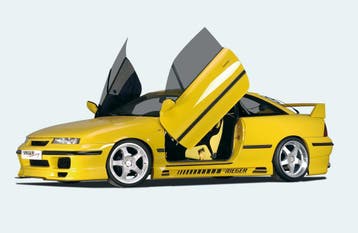Rieger side skirt | Calibra (A): 03.90- - 3-drs. | r stuk on, Verzenden, Nieuw, Opel