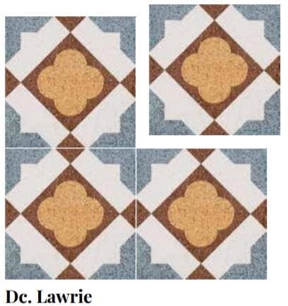 Lawrie 22.3x22.3 Decor / Design Tegel ( Keramisch ) /, Doe-het-zelf en Bouw, Tegels, Ophalen of Verzenden