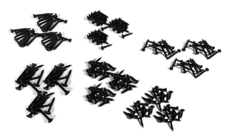 Set van 210 zwarte schroefjes (voor hout, gipsplaat e.d., c, Bricolage & Construction, Outillage | Autres Machines, Envoi