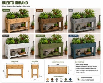 Pot de fleurs - Bois de pin - Pots faits à la main