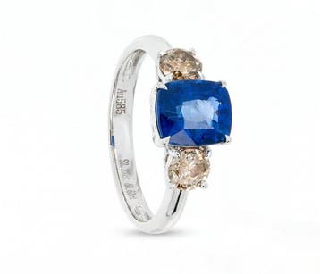Zonder minimumprijs - Ring - 14 karaat Witgoud - 2.82ct. tw., Nieuw