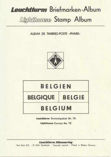 Belgique 1849/1963 - Dans 2 albums LEUCHTTURM en très bon