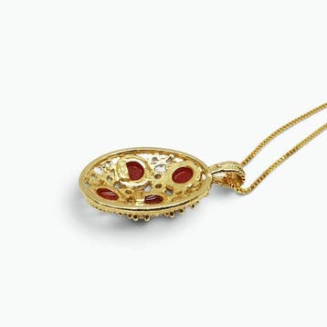 Koraal - Argento 925 - Ketting met hanger - Italiaans, Verzamelen