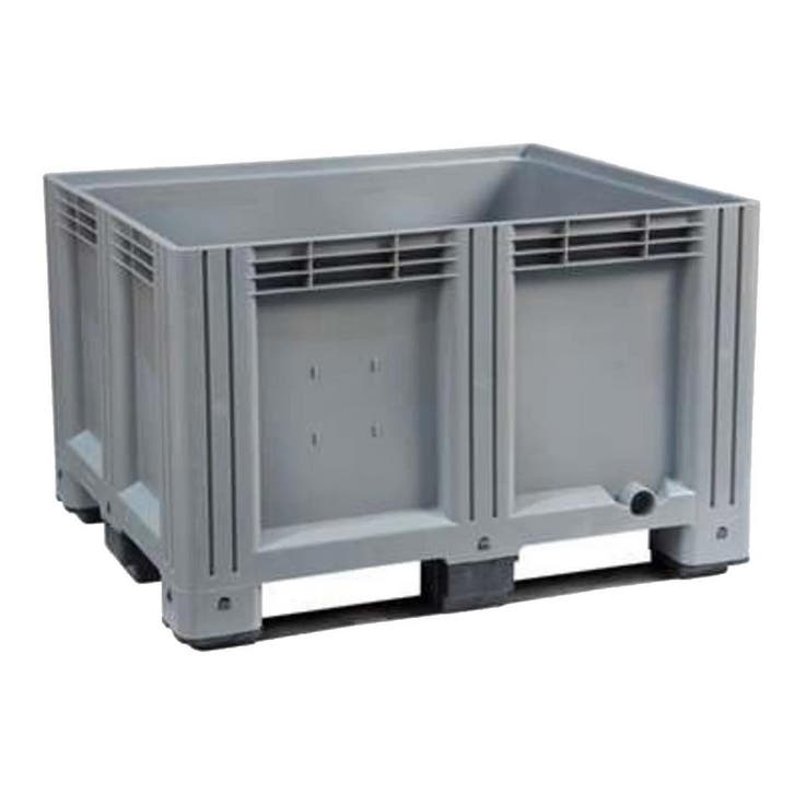 Palletbox kunststof 120x100x76cm gesloten 3-sledes nieuw, Bricolage & Construction, Casiers & Boîtes, Enlèvement ou Envoi