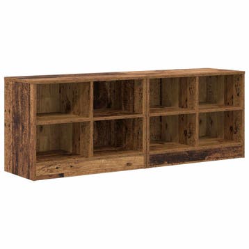 vidaXL Bedkast met plank 2 st Oud hout 66 x 33 x 48 cm, Verzenden, Nieuw